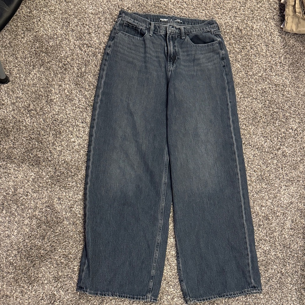 Old Navy Indigo Wide Leg Jeans